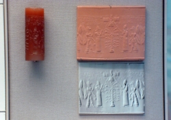 Tree of Life Babylonian cylinder-tablet (clay) BCE 22-2100 (British Museum)